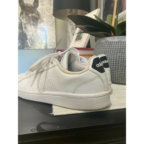 Adidas Cloudfoam Advantage Clean Shoes White 7 - Picture 3 of 11